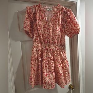 Floral dress with ruffles